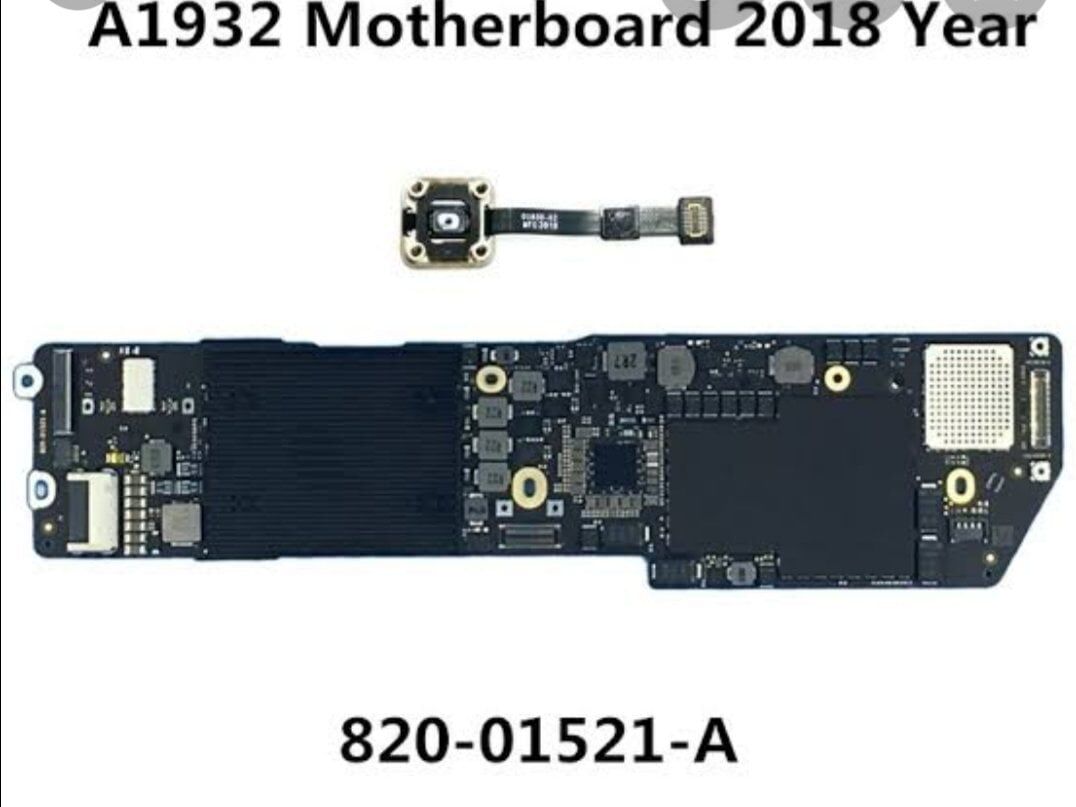 A1932 Anakart Macbook Air 13.3 ” için 1.6GHZ 128GB  SSD parmak izi 2018 820-01521-A
