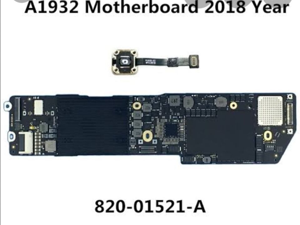 A1932 Anakart Macbook Air 13.3 ” için 1.6GHZ 128GB  SSD parmak izi 2018 820-01521-A