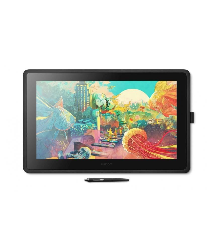 Wacom Cintiq DTK2260K0A 21.5 '' 1920 x 1080 (Full HD) 8192 Kalem Basınç Hassasiyetli Profesyonel Grafik Tablet + Ayarlanabilir Stand + Kablosuz ve Pilsiz Kalem - Eldiven Hediyeli