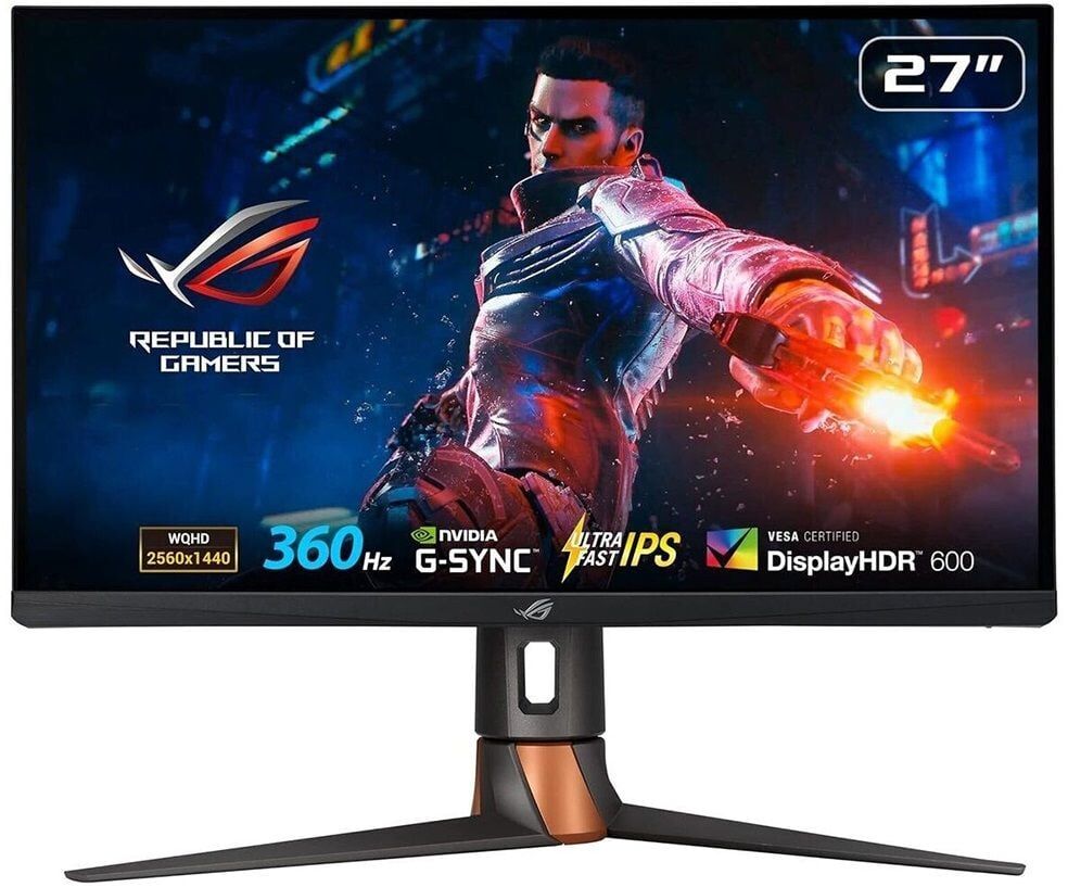 Asus 27'' ROG Swift PG27AQN IPS 360Hz Gaming Monitör 1ms Siyah	2560x1440, 360Hz, DP, HDMI, USB, G-SYNC, Vesa, HDR10