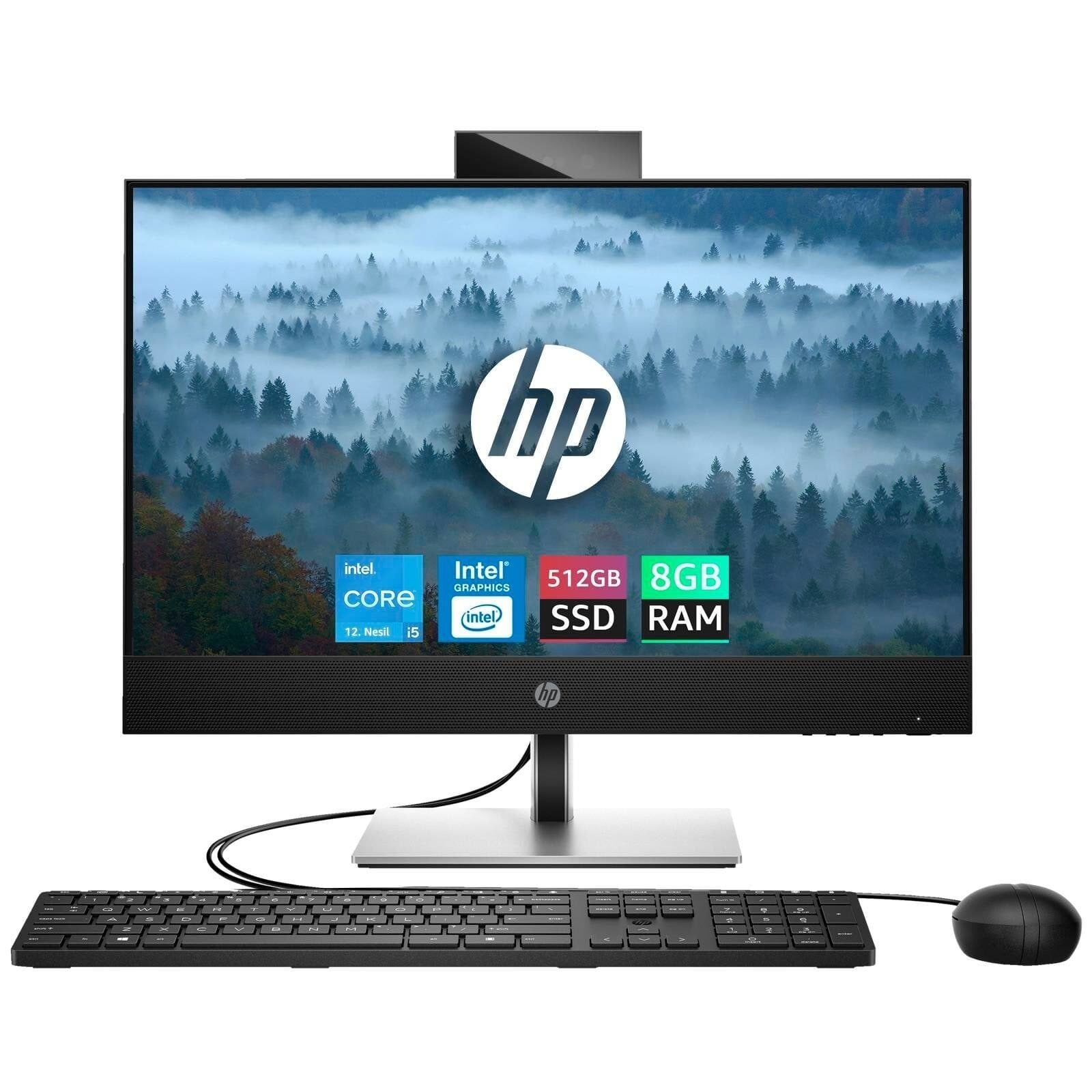 HP 6D394EA 440 G9 i5-12500T 8GB 512GB SSD 23.8'' DOS	TOUCH, 3 yıl yerinde servis garantisi