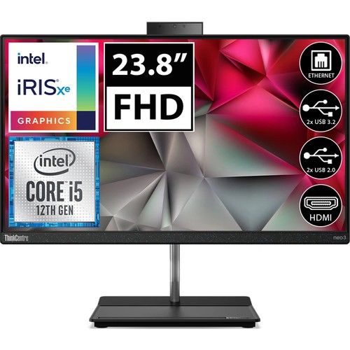 Lenovo Neo 30a 12CE004KTX i5-1235u 8GB 256GB 23.8'' DOS	Non-Touch, FHD IPS, Intel Iris XE Graphics(Kopya)