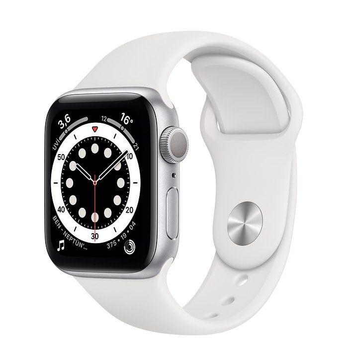 Apple Watch  6.ncı seri Gümüş , altın, uzay grisi 44 mm. Alüminyum Kasa ve Spor Kordon 4.049,00 TL Hafif özellikteki alüminyum kasa, uzay endüstrisi standartlarında %100 geri dönüştürülmüş bir alaşımdan üretiliyor.  İnovatif bir pim mekanizmasına sahip ol