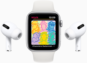Apple Watch SE Gümüş Rengi, Uzay Grisi, Pembe, 44mm,  Alüminyum Kasa ve Spor Kordon Hafif özellikteki alüminyum kasa, uzay endüstrisi standartlarında %100 geri dönüştürülmüş bir alaşımdan üretiliyor.  İnovatif bir pim mekanizmasına sahip olan Spor Kordon,