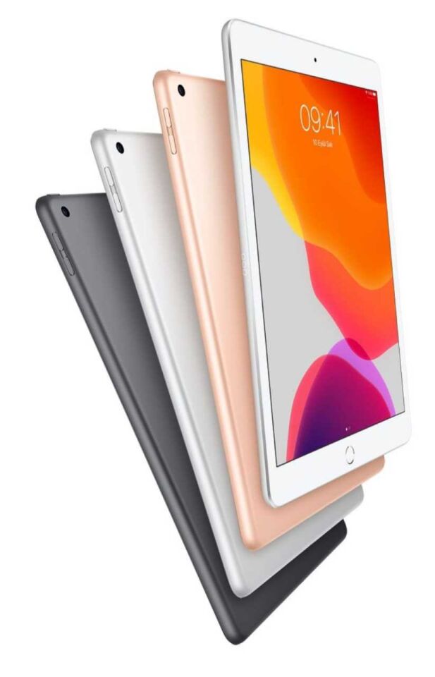 İPAD 10.2 inç, 32 gb,wifi,  A12 bionic cip, smart keyboard ile uyumlu, apple pencil (1.nesil) uyumlu.  uzay grisi, gümüş, altın renklerde,