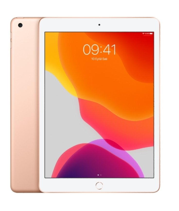 İPAD 10.2 inç, 128 gb, wifi + celluler  A12 bionic cip, smart keyboard ile uyumlu, apple pencil (1.nesil) uyumlu.  uzay grisi, gümüş, altın renklerde,