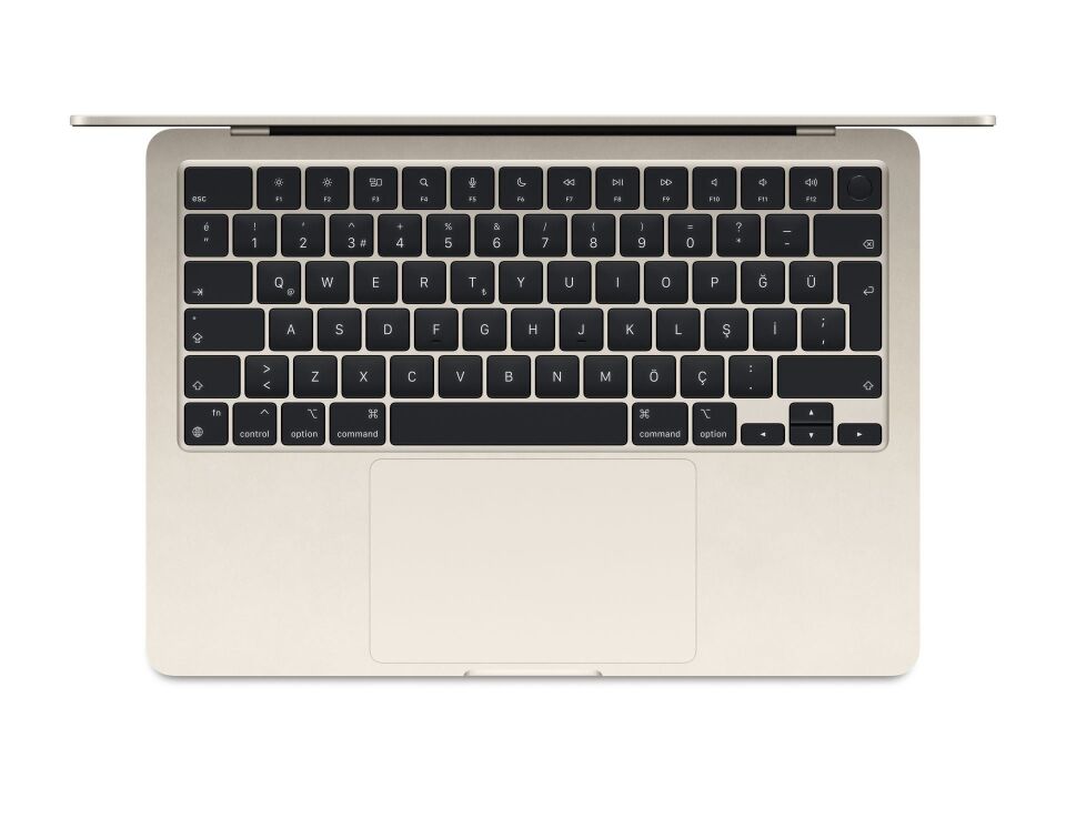 Macbook Air M3 15 inc 8 gb bellek 512 gb ssd yıldız ışığı